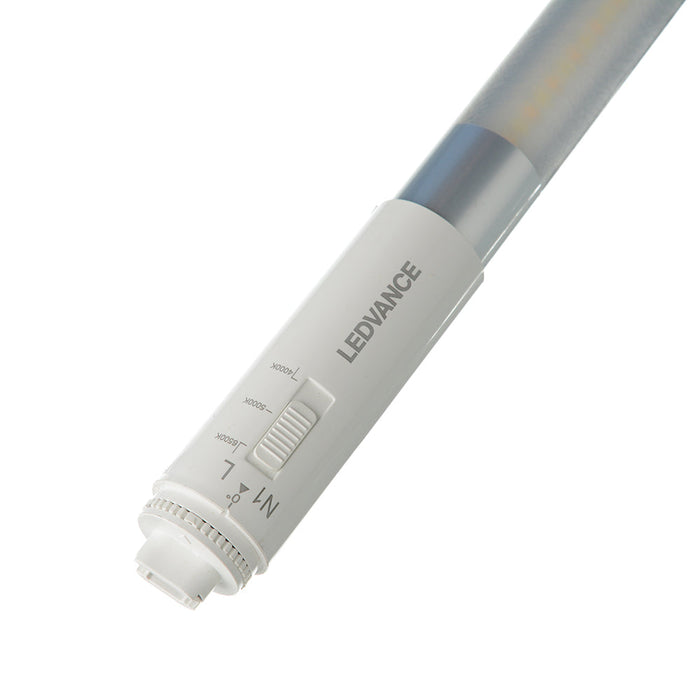 Sylvania LED9T8L24FP8SC15BF-2S LEDlescent Ballast-Free LED T8 Frosted Plastic Sign Lamp 360 LEA 9W 120-277V CCT Selectable 4100K/5000K/6500K 1600Lm R17D Base (42137)