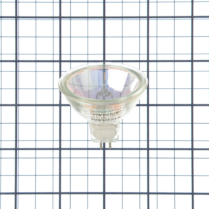 Sylvania 20MR16SP10CESX 12V Tungsten Halogen Tru-Aim MR16 Standard Axial Filament UV Filter Dichroic Reflector Cover Glass Gu5.3 Bi-Pin Base 20W 12V Spot Beam 2800K (54305)