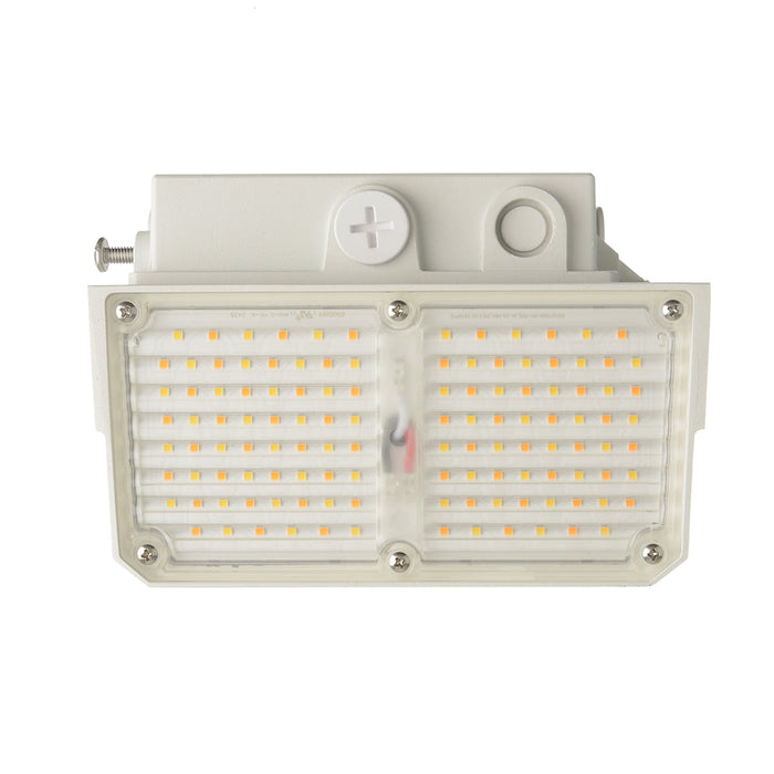 Sylvania SLMWPKC3A/S030UNHD8SC2/WHP Slim LED Wall Pack 3A Wattage/CCT Selectable 10W/20W/30W 3000K/4000K/5000K 120-347V 0-10V Dimming 80 CRI White Photocell (63840)