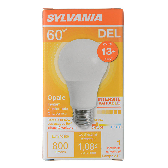 Sylvania LED9A19DIMO827URP LED A19 9W Dimmable 80 CRI 800Lm 2700K 15000 Life (74687)