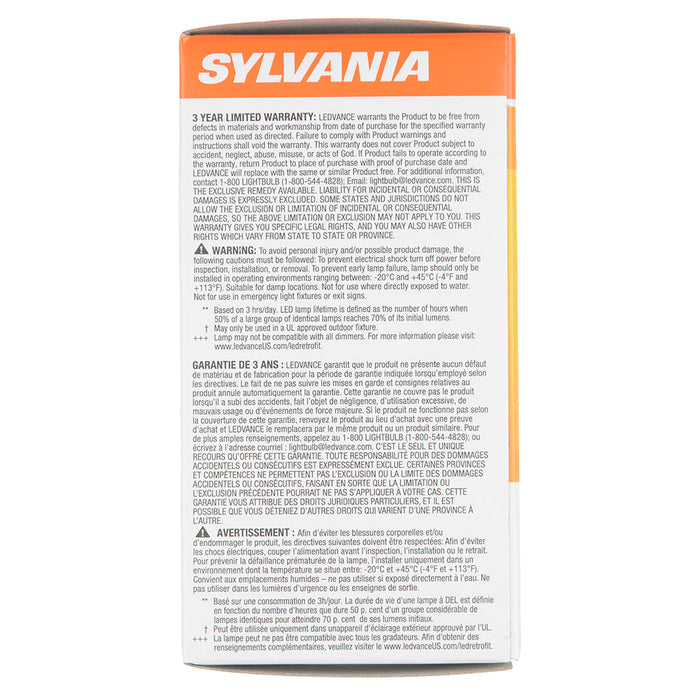 Sylvania LED9A19DIMO827URP LED A19 9W Dimmable 80 CRI 800Lm 2700K 15000 Life (74687)