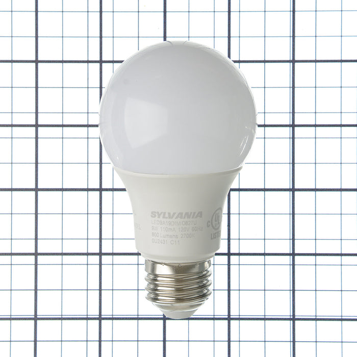 Sylvania LED9A19DIMO827URP LED A19 9W Dimmable 80 CRI 800Lm 2700K 15000 Life (74687)