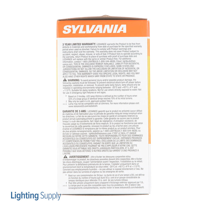Sylvania LED5.5A19DIMO827URP LED A19 5.5W Dimmable 80 CRI 450Lm 2700K 15000 Life (74688)