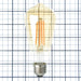 Sylvania LED7ST19/DIM/822/VIN/G2/RP LED ST19 6.5W Dimmable 80 CRI 590Lm 2175K 15000 Life (75353)