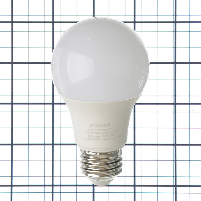 Sylvania LED8.5A19F85010YVRP LED A19 8.5W 80 CRI 800Lm 5000K 11000 Life (79281)