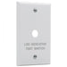 SATCO/NUVO Emergency Remote Test Switch Single Gang Plate White Finish (80-987)