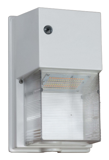 MORRIS LED Mini Wall Pack Wattage/CCT Selectable 13W/20W/26W 3000K/4000K/5000K PC White (71419C)
