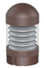 MORRIS Round LED Bollard Louvered Dome Top Wattage/CCT Selectable 14W/19W/24W 3000K/4000K/5000K 120-277V Bronze (72312A)