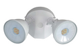 MORRIS LED Round 2-Head Security Light No Sensor 24W CCT Selectable 3000K/4000K/5000K 120V Triac Dimming White (72581B)