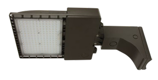 Trace-Lite Small LED Area Light 70W Type IV Distribution 120-277Vac 4000K Black Finish 7 Inch Straight Pole Arm And Round Pole Adaptor Dimming Sensor (RXA-70-4-VS-4K-BL-A-SC)