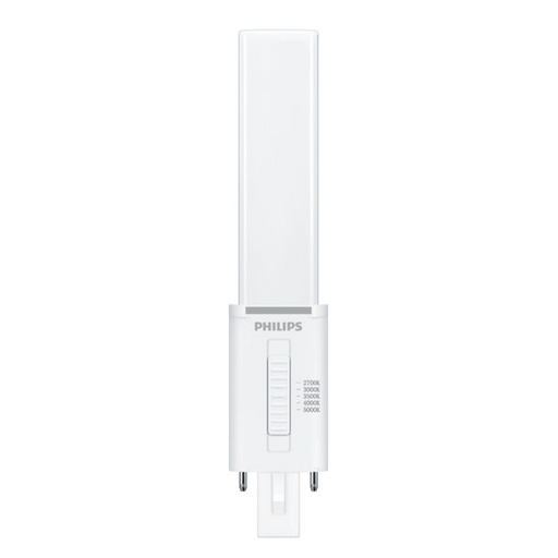 Philips 606566 5PL-S/COR/9H-5CCT/MF5/P/2P 20/1 4.5W LED PL-S Lamp G23 Base CCT Selectable 2700K/3000K/3500K/4000K/5000K 82 CRI 120-277V Non-Dimmable (929004582904)