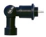 Litetronics Elbow With 1-Pin Sensor Socket For Pluggable Sensor Black (SCA010B)