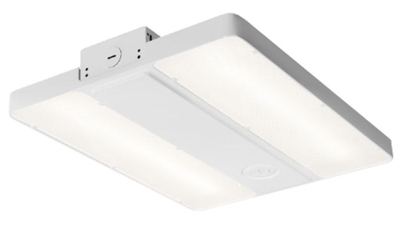 Sylvania LNHIBA6A/130UNHD850/11W/WH/E Linear LED High Bay 6A 130W 120-347V 0-10V Dimming 5000K 1X1 Foot Wide Distribution Lens White 16W Emergency Battery Backup (63129)