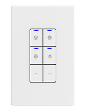 NX Lighting Controls Digital Specialty Switch Wireless Color Control Switch White (NXSW2-WCCT-WH)