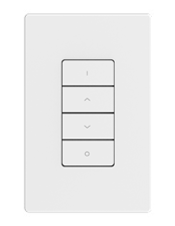 NX Lighting Controls Digital Specialty Switch Wireless On/Raise/Lower/Off White (NXSW2-WORLO-WH)