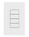 NX Lighting Controls Digital Specialty Switch Wireless On/Raise/Lower/Off White (NXSW2-WORLO-WH)