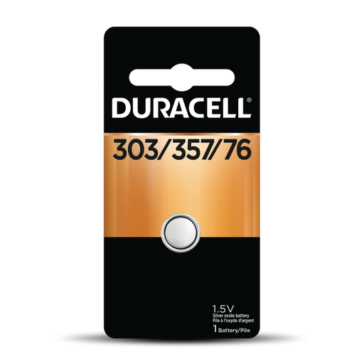 Duracell 4133366128 Watch Silver Oxide 1.5V 1 Pack Blister (D303/357PK)