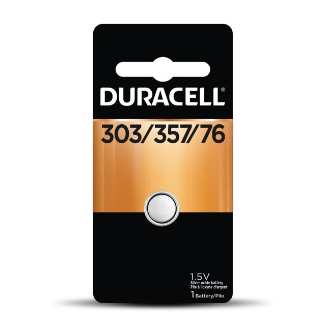 Duracell 4133366128 Watch Silver Oxide 1.5V 1 Pack Blister (D303/357PK)