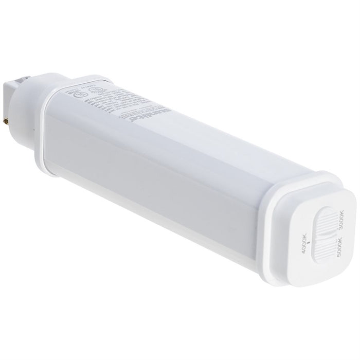 Sunlite PLD/LED/HY/2P/9.5W/3SCT LED PLD Bulb Type A+B G24d Base 10W 1050Lm CCT Selectable 3000K/4000K/5000K 120-277V (88808-SU)