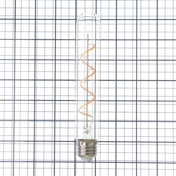 Feit Electric 4.5W [40W Equivalent] T10 E26 Base Dimmable Spiral Filament Clear Glass Vintage Edison LED Light Bulb Soft White (T10L/S/CL/927CA)