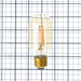 Feit Electric 4W [40W Equivalent] T14 E26 Base Dimmable Straight Filament Amber Glass Vintage Edison LED Light Bulb Soft White (T14/VG/LED)