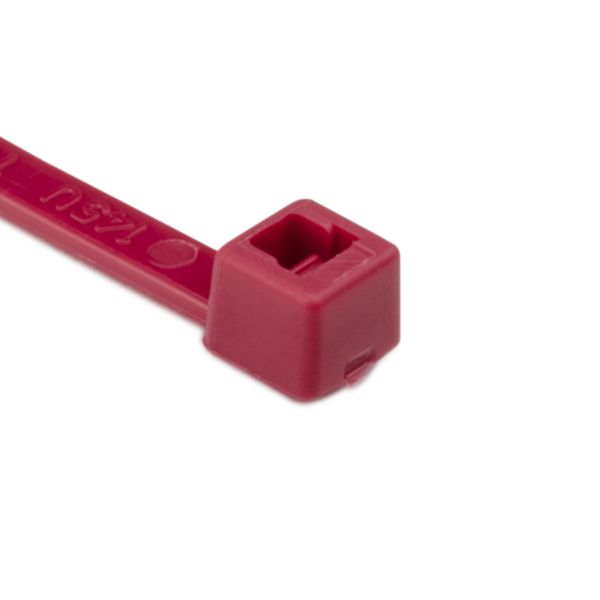 HellermannTyton Cable Tie 5.8 Inch Long UL Rated 30 Pound Tensile Strength PA66 Red 1000 Per Package (T30R2M4)