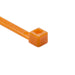 HellermannTyton Cable Tie 5.8 Inch Long UL Rated 30 Pound Tensile Strength PA66 Orange 100 Per Package (T30R3C2)