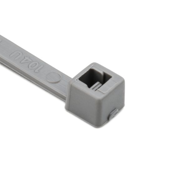 HellermannTyton Cable Tie 5.8 Inch Long UL Rated 30 Pound Tensile Strength PA66 Gray 1000 Per Package (T30R8M4)