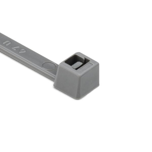 HellermannTyton Cable Tie 15.35 Inch Long UL Rated 50 Pound Tensile Strength PA66 Gray 100 Per Package (T50L8C2)