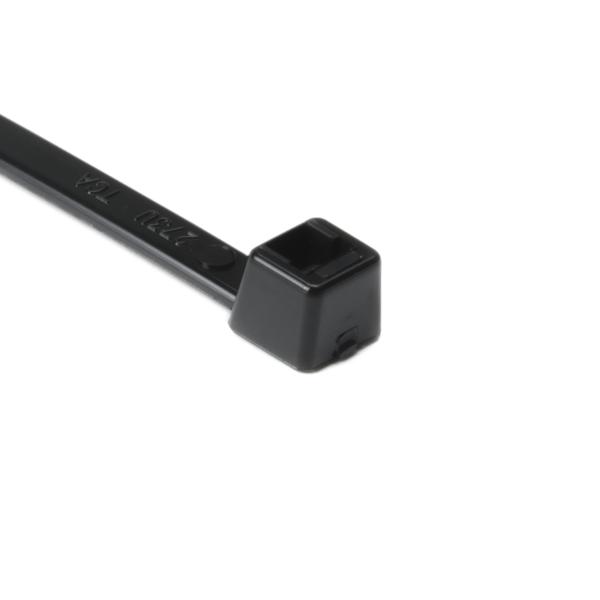 HellermannTyton High Temperature Cable Tie 8 Inch Long UL Rated 50 Pounds Tensile Strength PA66HS Black 1000 Per Package (T50R0HSM4)