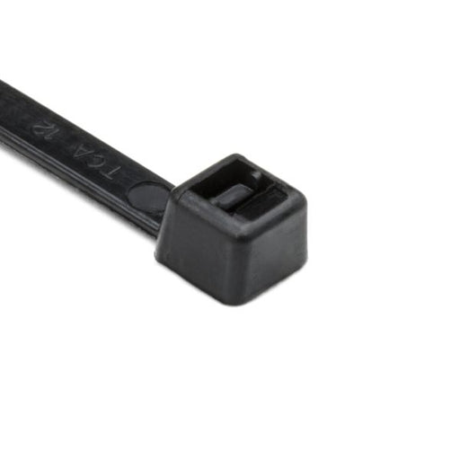 HellermannTyton Cable Tie 6.3 Inch Long UL Rated 50 Pound Tensile Strength PA66 Black 100 Per Package (T50S0C2)