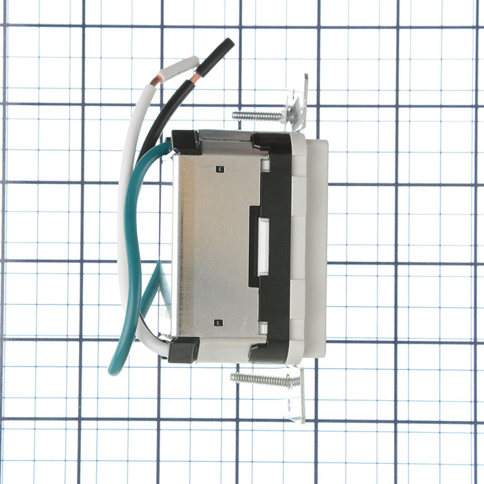 Leviton 60W USB Dual Type A/C Power Delivery Wall Outlet Charger With 15A Tamper-Resistant Outlet White (T5634-W)