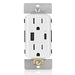 Leviton 60W USB Dual Type A/C Power Delivery Wall Outlet Charger With 15A Tamper-Resistant Outlet White (T5634-W)