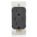 Leviton 60W USB Dual Type C/C Wall Outlet Charger With 15A Tamper-Resistant Outlet Black (T5636-E)