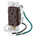 Leviton 60W USB Dual Type C/C Wall Outlet Charger With 15A Tamper-Resistant Outlet Brown (T5636-B)