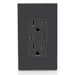 Leviton USB Dual Type C/C Non-PD Wall Outlet Charger With 15A Tamper-Resistant Outlet Black (T5637-E)