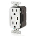 Leviton 30W USB Dual Type C/C Non-PD Wall Outlet Charger With 15A Tamper-Resistant Outlet White (T5637-W)