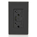 Leviton USB Dual Type A/C 60W Wall Outlet Charger With 20A Tamper-Resistant Outlet Black (T5834-E)