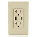Leviton USB Dual Type A/C 60W Wall Outlet Charger With 20A Tamper-Resistant Outlet Ivory (T5834-I)