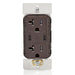 Leviton 60W 6A USB Dual Type C/C Power Delivery Wall Outlet Charger With 20A Tamper Resistant Outlet Brown (T5836-B)