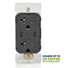 Leviton 60W 6A USB Dual Type C/C Power Delivery Wall Outlet Charger With 20A Tamper Resistant Outlet Black (T5836-E)
