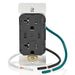 Leviton 60W 6A USB Dual Type C/C Power Delivery Wall Outlet Charger With 20A Tamper Resistant Outlet Black (T5836-E)