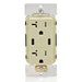 Leviton 60W 6A USB Dual Type C/C Power Delivery Wall Outlet Charger With 20A Tamper Resistant Outlet Ivory (T5836-I)