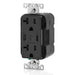 Leviton 30W USB Dual Type C/C Non-PD Wall Outlet Charger With 20A Tamper-Resistant Outlet Black (T5837-E)