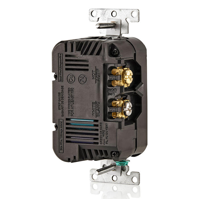 Leviton 30W USB Dual Type C/C Non-PD Wall Outlet Charger With 20A Tamper-Resistant Outlet Ivory (T5837-I)