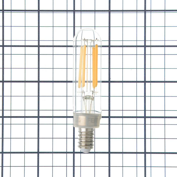 Feit Electric 3.3W [40W Equivalent] Bright White 3000K E12 Base T6 Filament LED 4-Pack (T640CL930CAHDRP/4/RP)