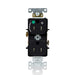 Leviton 15A 125V Duplex Receptacle/Outlet Hospital Grade Tamper-Resistant Single Marked Controlled NEMA 5-15R 2-Pole 3-Wire Self-Grounding Black (T8200-1PE)