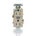 Leviton 15A 125V Duplex Receptacle/Outlet Hospital Grade Tamper-Resistant Single Marked Controlled NEMA 5-15R 2-Pole 3-Wire Self-Grounding Ivory (T8200-1PI)