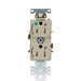 Leviton 15A 125V Duplex Receptacle/Outlet Hospital Grade Tamper-Resistant Dual Marked Controlled NEMA 5-15R 2-Pole 3-Wire Self-Grounding Ivory (T8200-2PI)