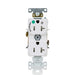 Leviton 20A 125V Duplex Receptacle/Outlet Hospital Grade Tamper-Resistant Single Marked Controlled NEMA 5-20R 2-Pole 3-Wire Self Grounding White (T8300-1PW)